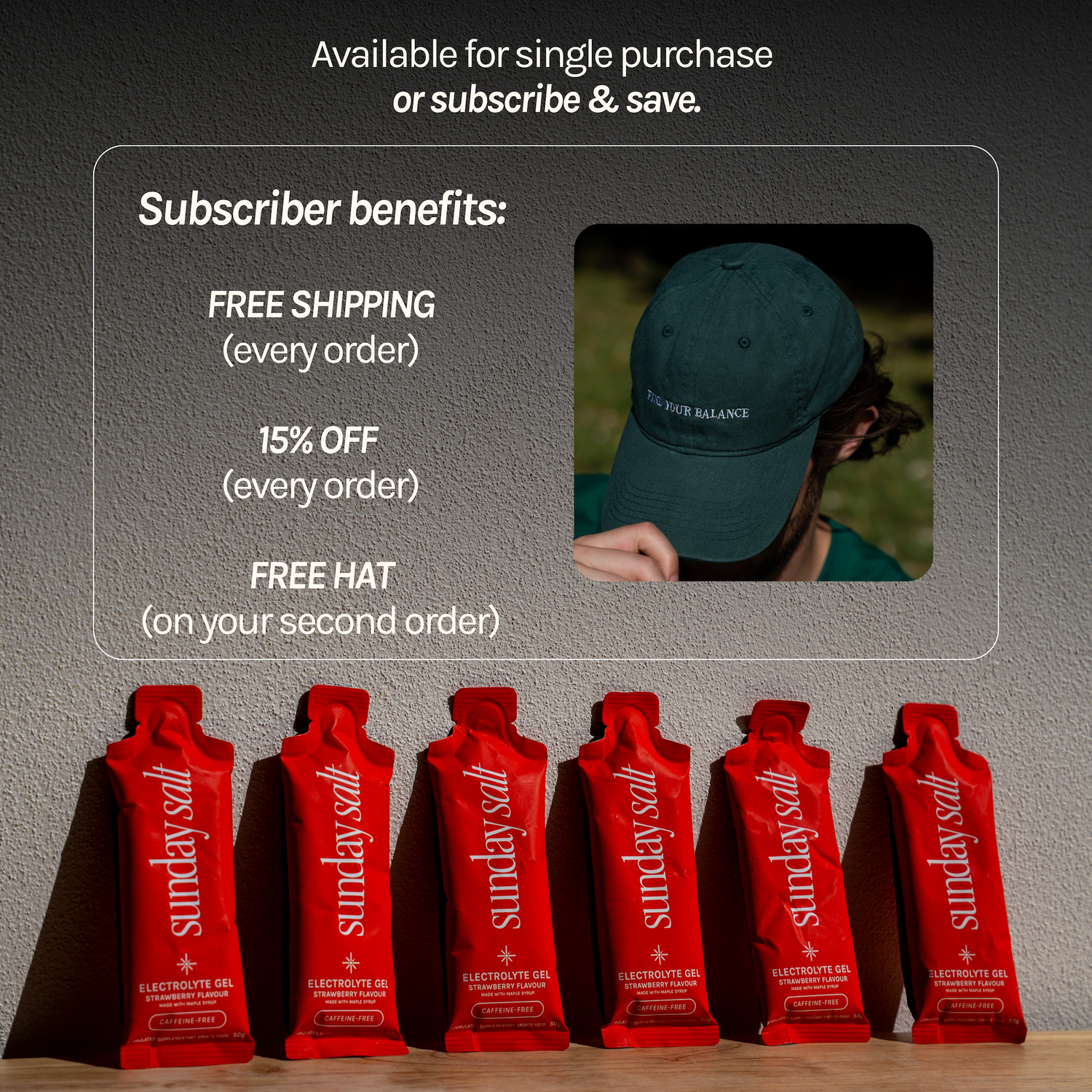Strawberry – Caffeine-Free Energy Gel