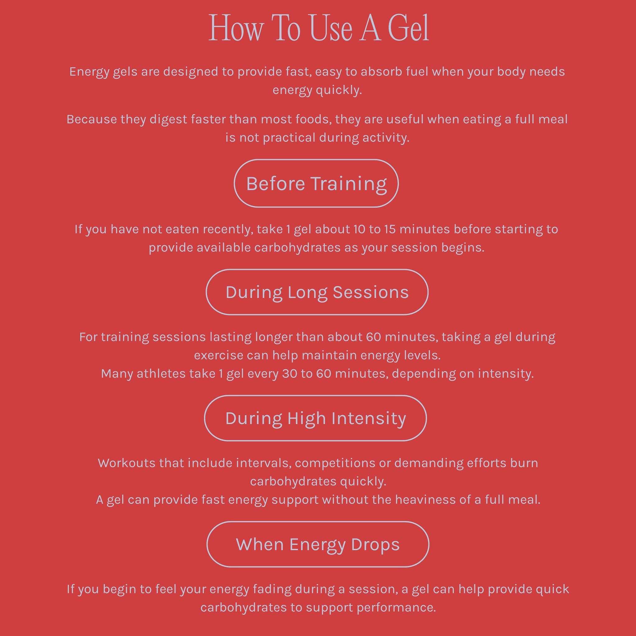 Strawberry – Caffeine-Free Energy Gel